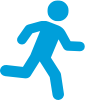 Person running icon